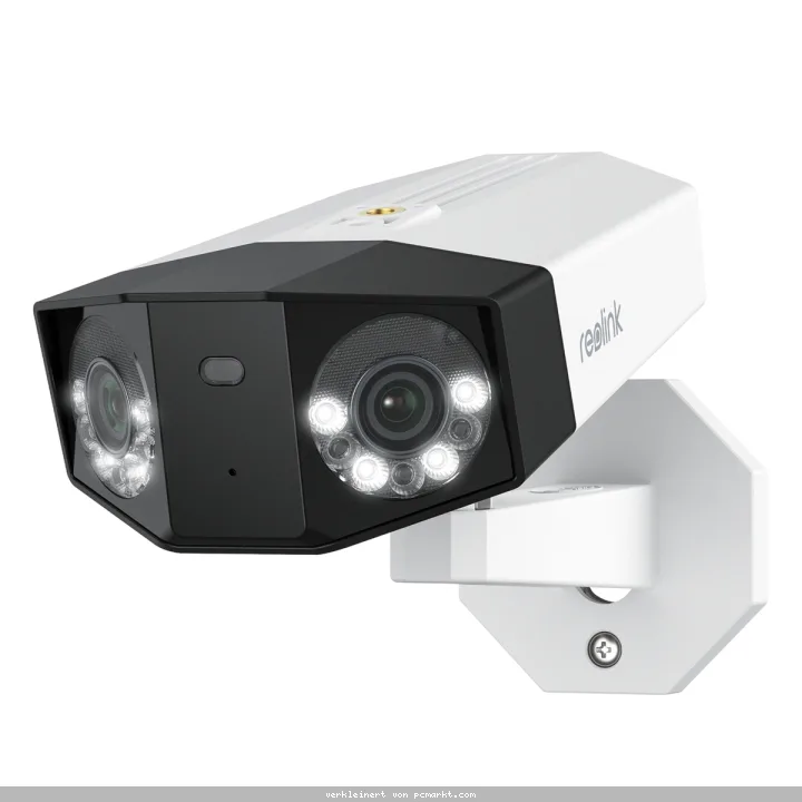 Reolink Duo Series P750 IP Überwachungskamera 16MP (4608x1728), PoE, IP67-Wetterschutz, Nachtsicht in Farbe, Zwei-Objektiv-System, 180° Panorama-Blick