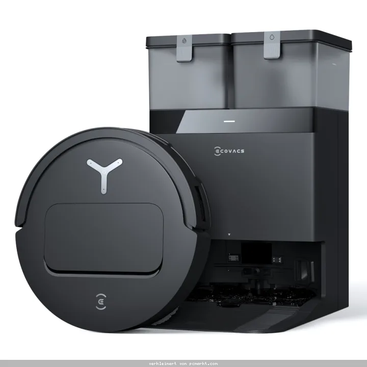 ECOVACS DEEBOT T50 OMNI Gen3 Saugroboter Schwarz All-in-One-Reinigungsstation, 25.000 Pa Saugleistung, Ultraflaches Design, Smarte Steuerung