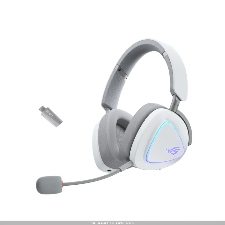 ASUS ROG Delta II Kabelloses RGB Gaming Headset mit 110 Stunden Akku-Laufzeit und 10mm- Super-Breitband-Mikrofon
