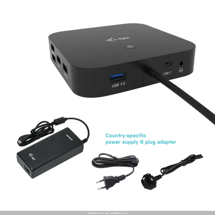 i-tec USB-C HDMI DP Docking Station mit 100W PD & i-tec Universal Charger 112 W