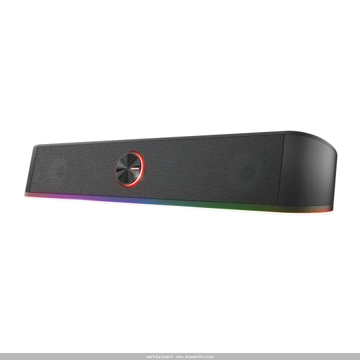 TRUST Gaming GXT 619 Thorne RGB Illuminated Soundbar, Stereo-Soundbar mit RGB-Beleuchtung und platzsparendem Design