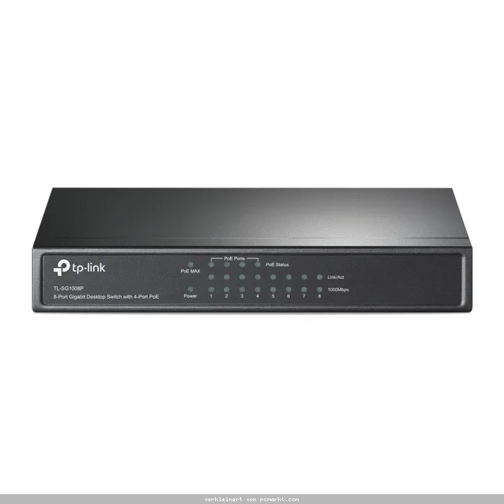 TP-Link TL-SG1008P Unmanaged Switch [8x Gigabit Ethernet, 4x PoE, 55W]