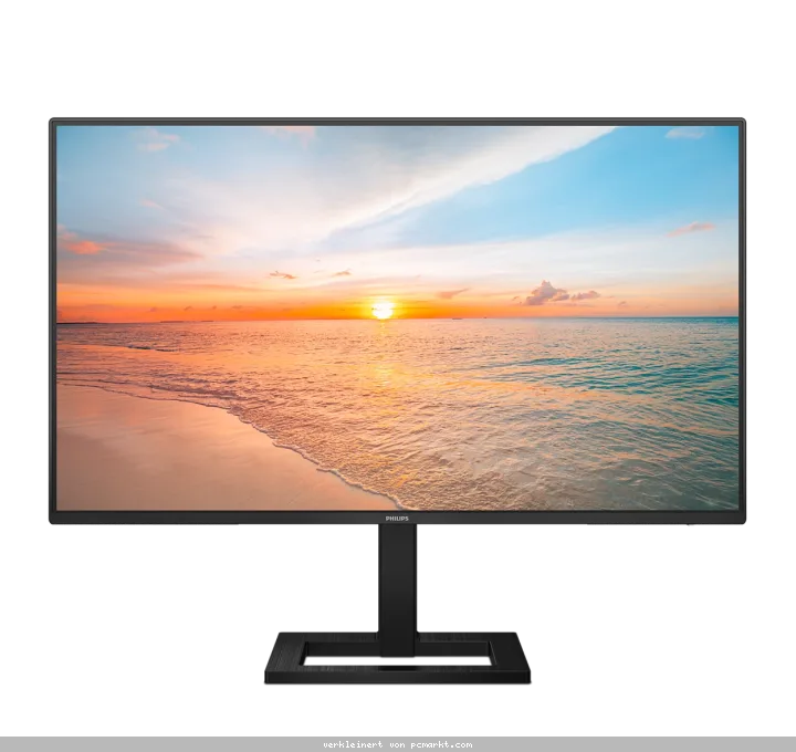 Philips 27E1N1300AE 27 Zoll Full HD Monitor, Lautsprecher, höhenverstellbar (1920x1080, 100 Hz, HDMI, USB-C (65W PD), USB Hub) schwarz