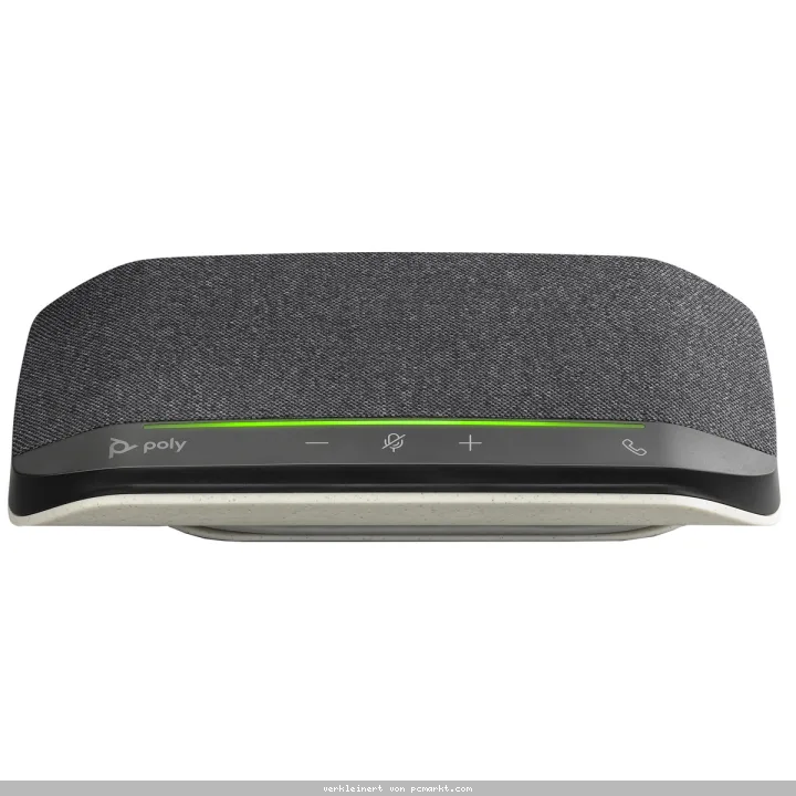Poly SYNC 10 Konferenzlautsprecher, USB-A- und C-Anschluss, 2 Mikrofone, Akku, Staub- und wasserabweisend