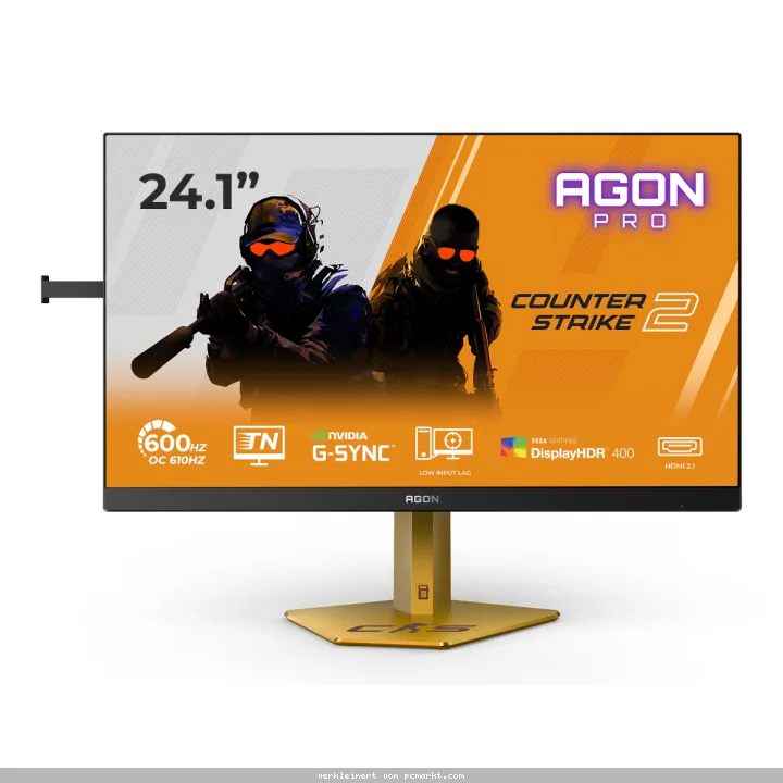 AOC Agon Pro CS24A Gaming Monitor 24 Zoll Full HD, 610Hz, TN Esports Panel, G-Sync, Höhenverstellung