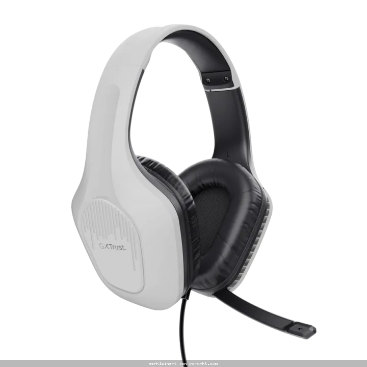 Trust Gaming GXT415W ZIROX Headset weiß federleichtes. ohrumschließendes Gaming-Headset für Konsolen, weiß