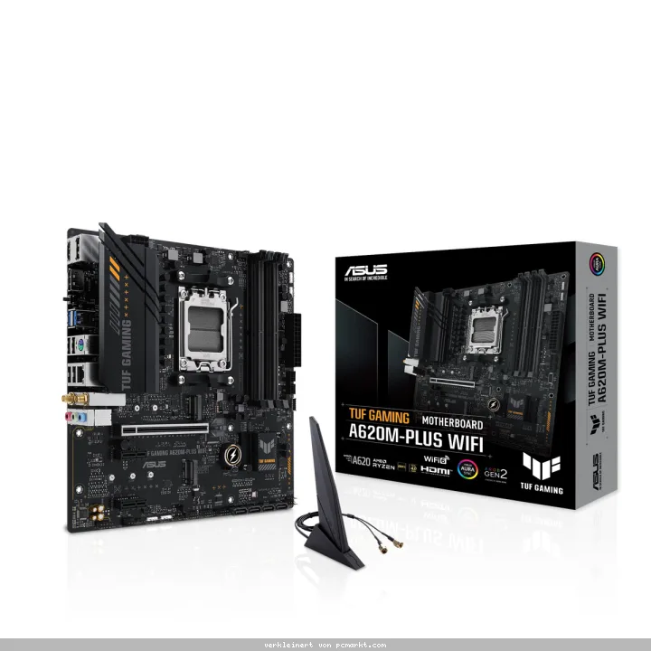 ASUS TUF GAMING A620M-PLUS WIFI Mainboard Sockel AM5
