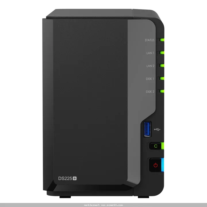 Synology DiskStation DS225+ NAS 2-Bay Intel Celeron J4125, 2GB DDR4 RAM, 0/2 HDD/SSD