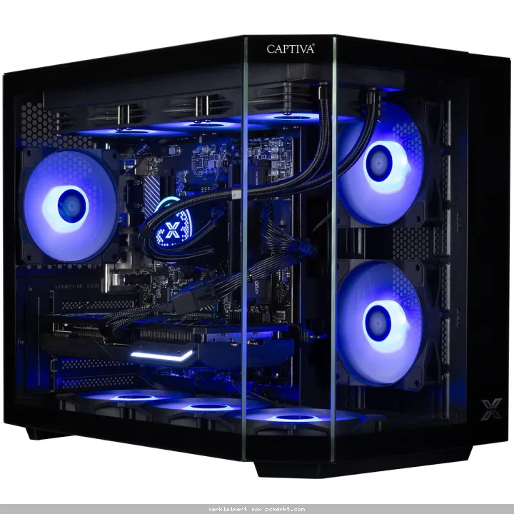 Captiva PC Highend Gaming R90-031 AMD Ryzen 7 5700X, 32GB DDR4 RAM, Nvidia Geforce RTX 5070 (12GB GDDR7), 1TB M.2 , Windows 11 Home