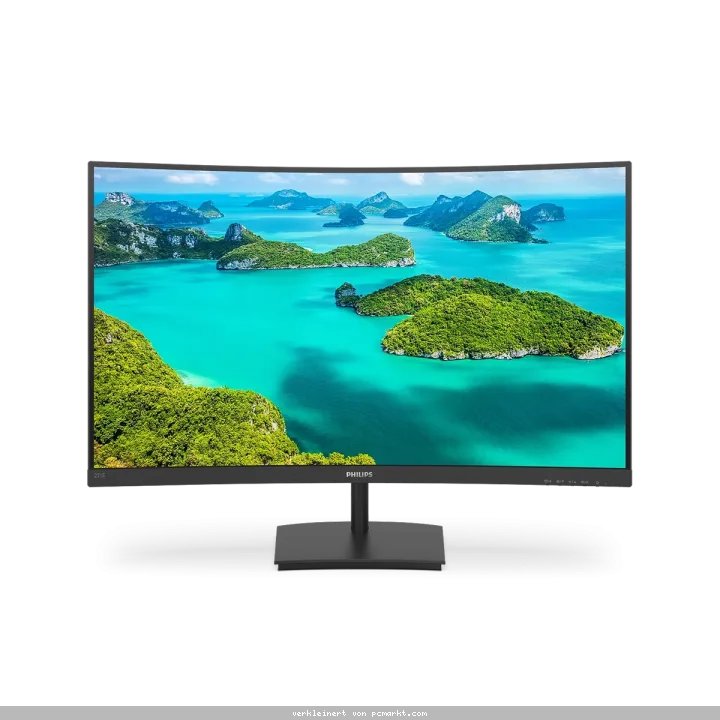 Philips 271E1SCA 27 Zoll - Curved Office Monitor - VA, FHD, 75 Hz, 4 ms GtG, VGA, HDMI