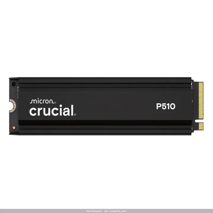 Crucial P510 Heatsink SSD 2TB M.2 2280 PCIe Gen5 NVMe Internes Solid-State-Module mit Kühlkörper