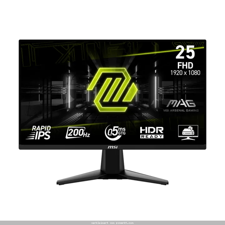 MSI MSI MAG 255FDE E20 Gaming Monitor - 200 Hz, 0,5ms GtG Rapid IPS PANEL