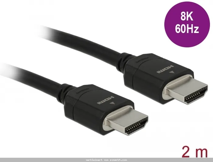 Delock Ultra High Speed HDMI Kabel, 8K 60Hz, 2m