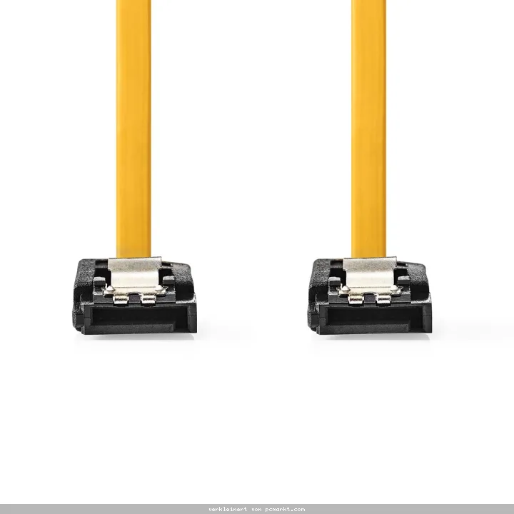 Nedis SATA Kabel | 6 Gbps | SATA 7-Pin-Buchse|SATA 7-Pin-Buchse - Vernickelt | 0.50 m | Flach | PVC | Gelb | Box