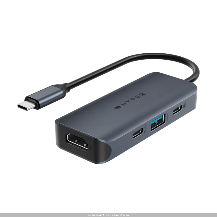 Hyper HyperDrive EcoSmart Gen.2 Universal USB-C 4-in-1 Hub 100W HyperDrive EcoSmart Gen.2 Universal USB-C 4-in-1 Hub mit 100 W PD Power Pass-thru