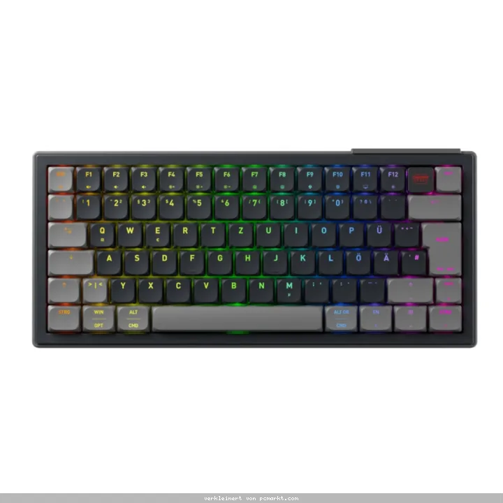 CHERRY XTRFY K63W Pro Compact Ultra-Wideband Tastatur, Kabellos MX Low Profile 2.0 Red-Switches