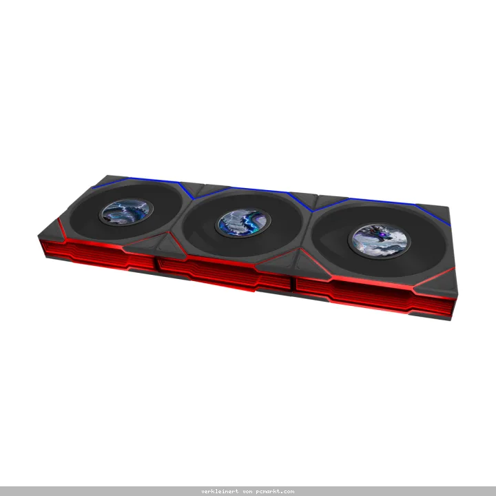 Lian Li UNI FAN TL120 LCD FLEX Wireless ARGB 3er-Pack schwarz | Gehäuselüfter