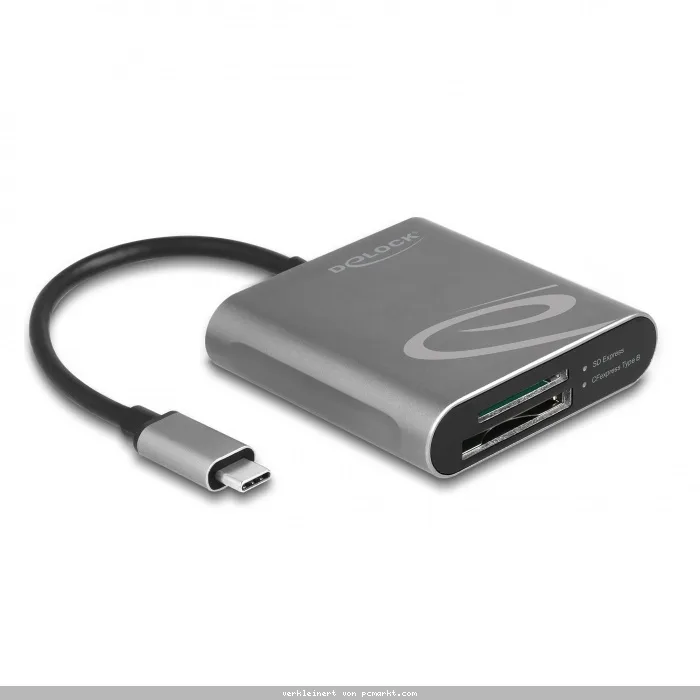 Delock USB Type-C™ Card Reader für SD Express und CFexpress Speicherkarten