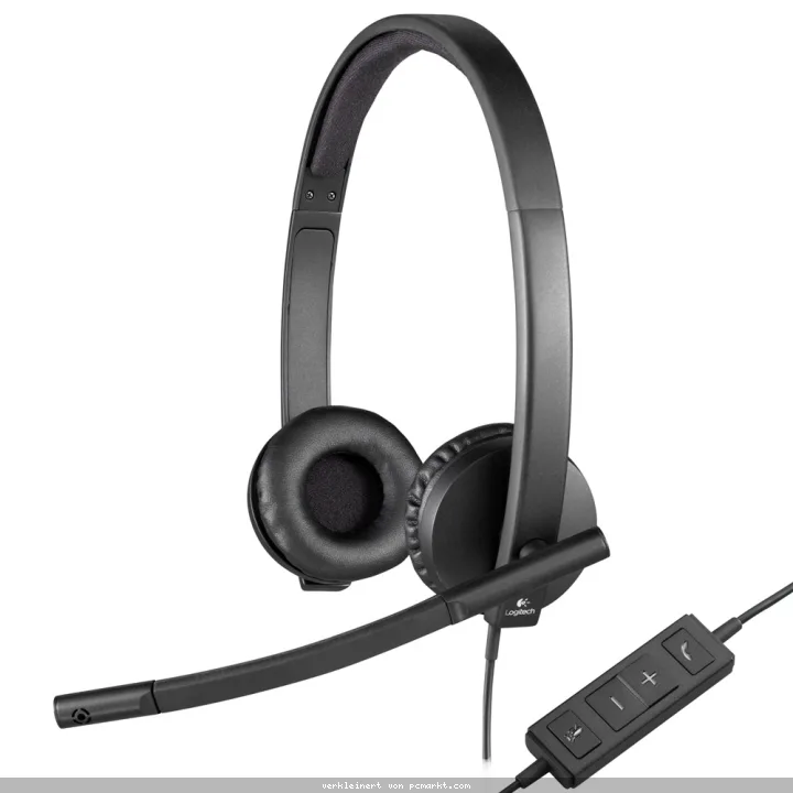 Logitech H570E, USB Stereo Headset, Kabelgebunden USB-A-Anschluss, Geräuschunterdrückung, MS Teams zertifiziert