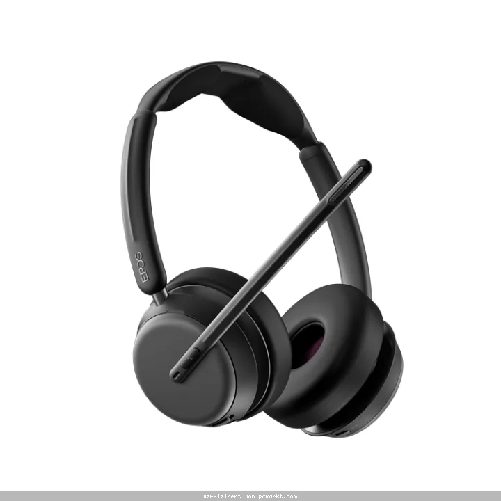EPOS IMPACT 1061T ANC, Beidseitiges Bluetooth-Headset Hybrides adaptives Active Noise Cancellation (ANC), incl. Kontaktloser Ladestation, MS Teams kom