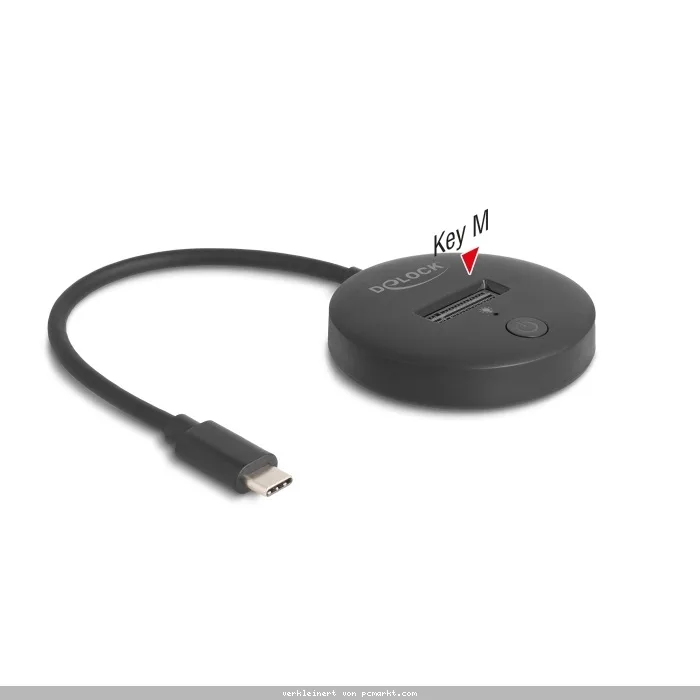 Delock M.2 Dockingstation für M.2 NVMe / SATA SSD mit USB 10 Gbps USB Type-C™ Stecker