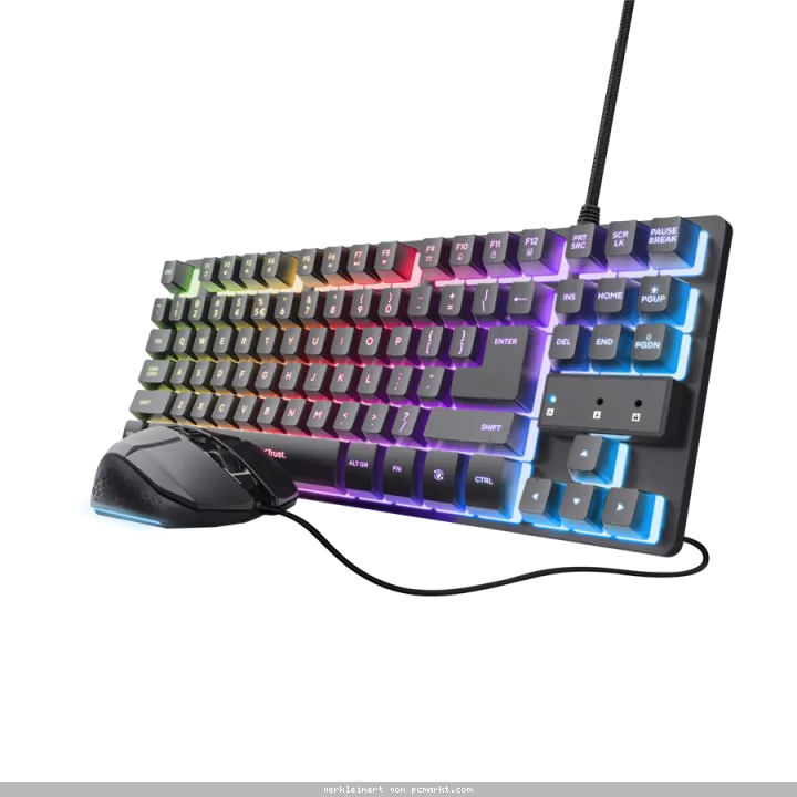 Trust GXT 798 2-in-1 Gaming-Set Bundle bestehend aus Tastatur, Maus