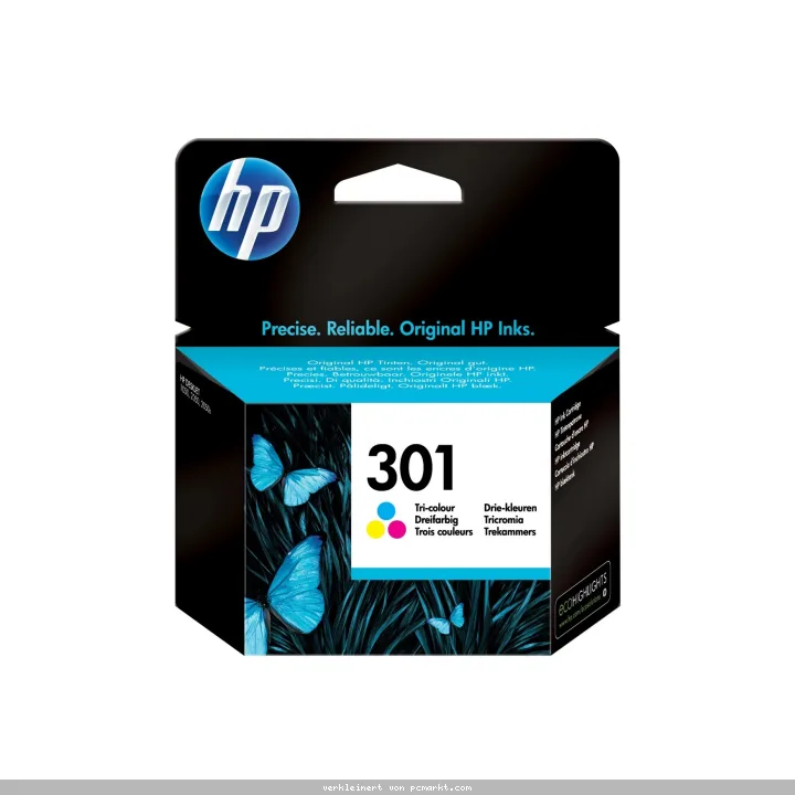 HP 301 (CH562EE) Original Druckerpatrone C/M/G Kompatibilität: HP Deskjet 2000er Serie