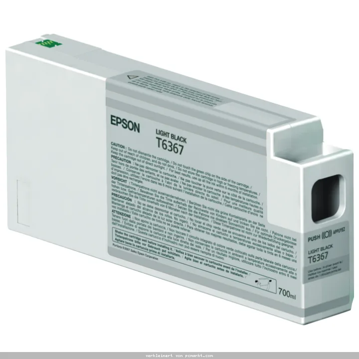 Epson T6367 Tintenpatrone Schwarz HDR 700 ml Für Kompatibilität, siehe Artikel-Beschreibung | High Dynamic Range Bildtechnologie