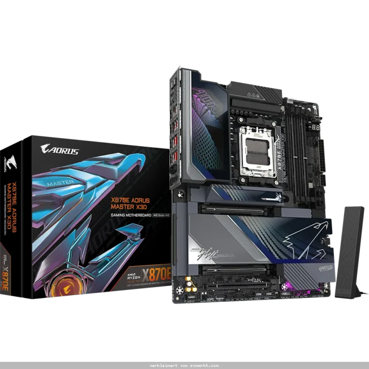 GIGABYTE X870E AORUS Master X3D Mainboard Sockel AM5