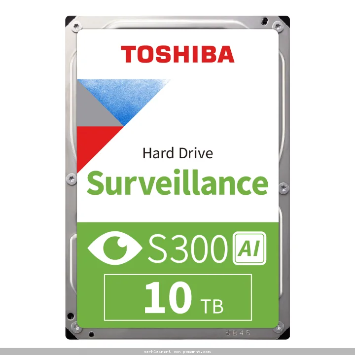Toshiba S300 AI Surveillance HDD 10TB 3.5 Zoll SATA Interne Festplatte (CMR)