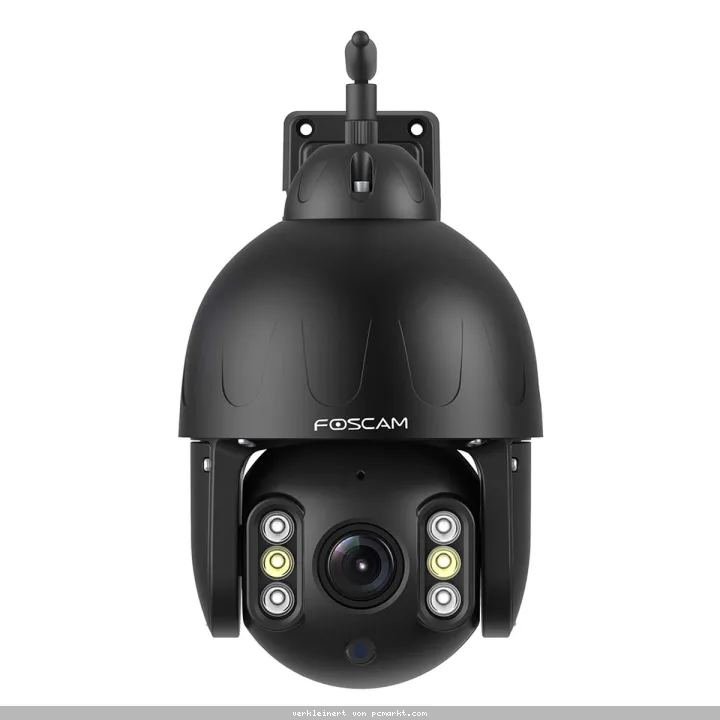 Foscam SD8P WLAN Überwachungskamera Schwarz 8MP (3840x2160), Dualband-WLAN, Schwenk- und Neigefunktion, 4x optischer Zoom