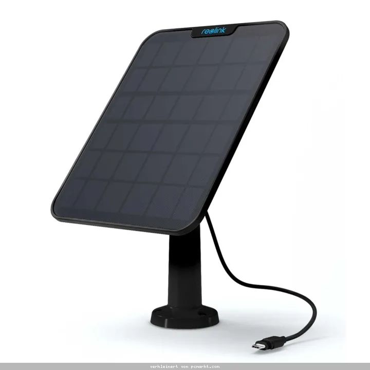Reolink Solarpanel 2 Schwarz Für akkubetriebene Reolink Überwachungskameras