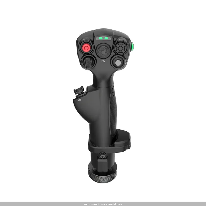 MOZA MHG Flightstick Flightstick mit zahlreichen Eingabemöglichkeiten, Kampfjet-Design, Zwei-Stufen-Trigger, robuste Konstruktion, ARGB-Beleuchtung