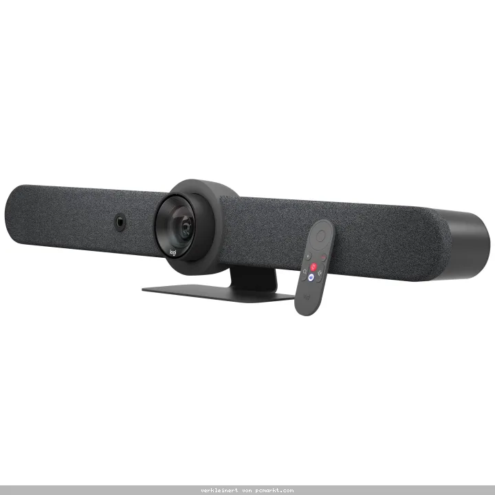 Logitech Rally Bar - Videokonferenzsystem, 4K-Video-Auflösung, 2 Lautsprecher, 6 Mikrofone, Zertifiziert für Microsoft Teams und ZOOM , Graphite