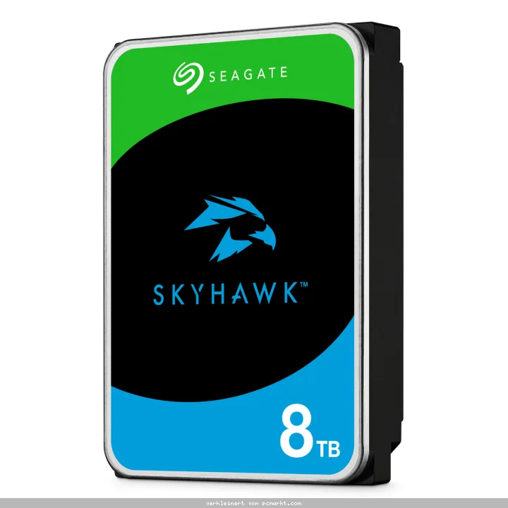 Seagate SkyHawk 8TB 256MB 3.5 Zoll SATA 6Gb/s Interne CMR Surveillance Festplatte