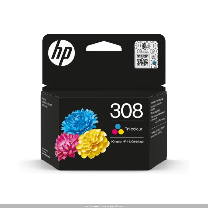 HP 308 Cyan/Magenta/Gelb Kompatibilität: HP Envy 6000er Serie // HP DeskJet 4000er Serie