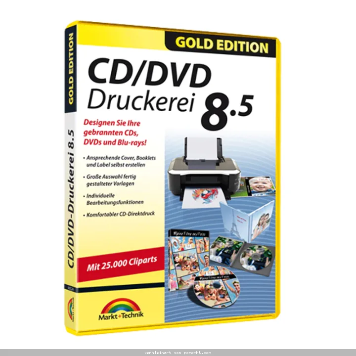 Markt+Technik CD/DVD Druckerei 8.5 Gold Edition