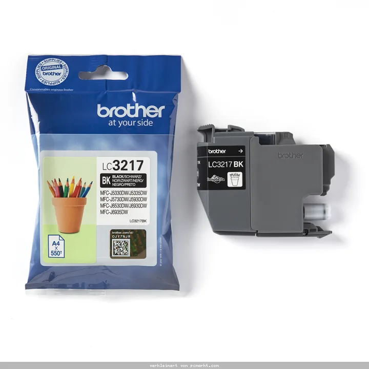 Brother LC-3217BK Tintenpatrone Schwarz für 550 Seiten Kompatibilität: MFC-J5330DW // MFC-J5335DW // MFC-J5730DW // MFC-J5930DW // MFC-J6530DW // MFC-