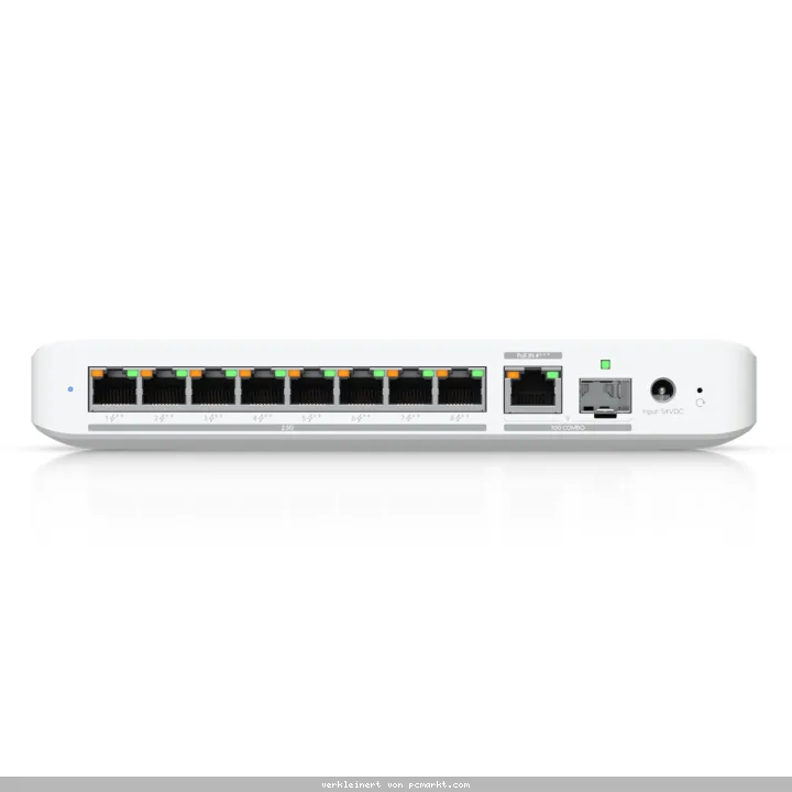 Ubiquiti Flex 2.5G PoE Managed Switch 8x 2.5 Gigabit Ethernet (PoE++), 1x 10G SFP+/RJ45 (PoE+++) Kombi Port