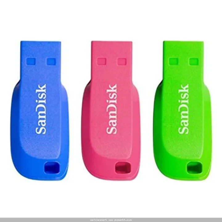 SanDisk Cruzer Blade USB-Stick 16GB 3er Pack USB Typ-A 2.0