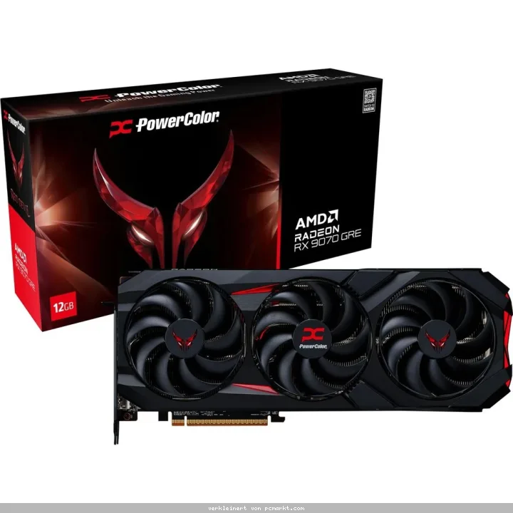 Powercolor RX 9070GRE Red Devil 12GB - 12GB GDDR6, 1x HDMI, 3x DP