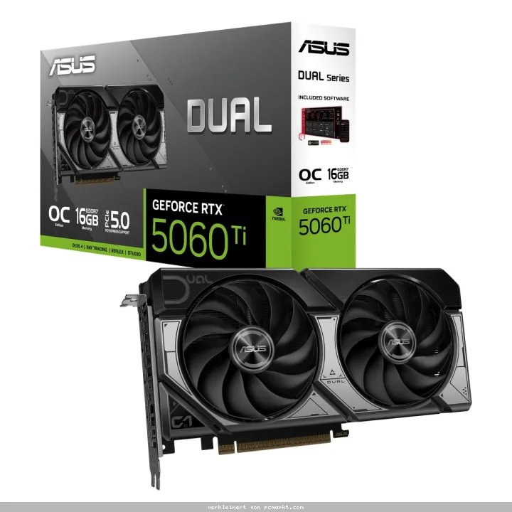 ASUS Dual GeForce RTX 5060 Ti 16G OC - 16GB GDDR7, HDMI, 3x DP