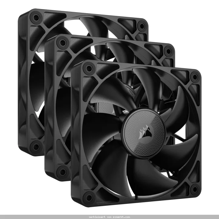 CORSAIR iCUE LINK RX120 schwarz | 3er-Pack 120mm Gehäuselüfter