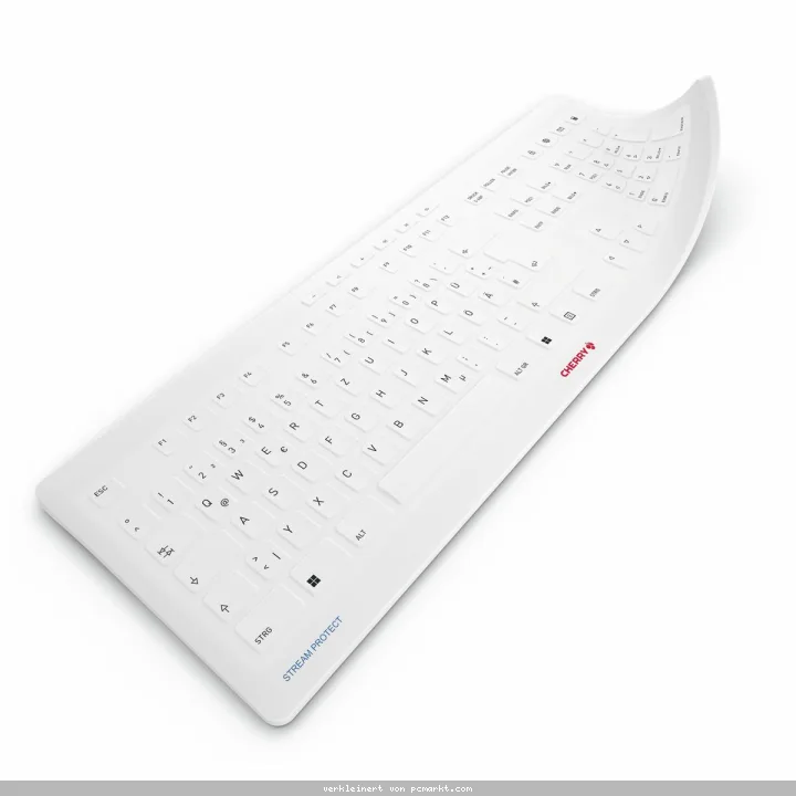CHERRY Stream Protect Membran, DE-Layout, Spritzwassergeschützt, Hochwertige Schutzmembran (Silikon) für die beliebte STREAM Tastatur