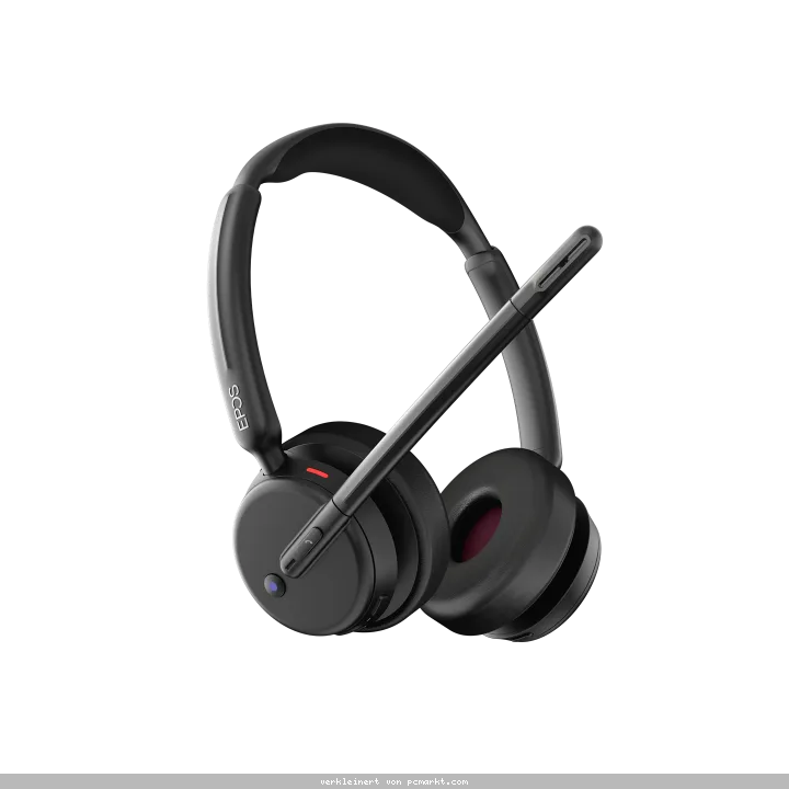 Epos Impact 500, Binaurales (beidseitiges)-Headset, Bluetooth ANC, MS Teams zertifiziert, incl. USB-C Dongle mit USB-A-Adapter