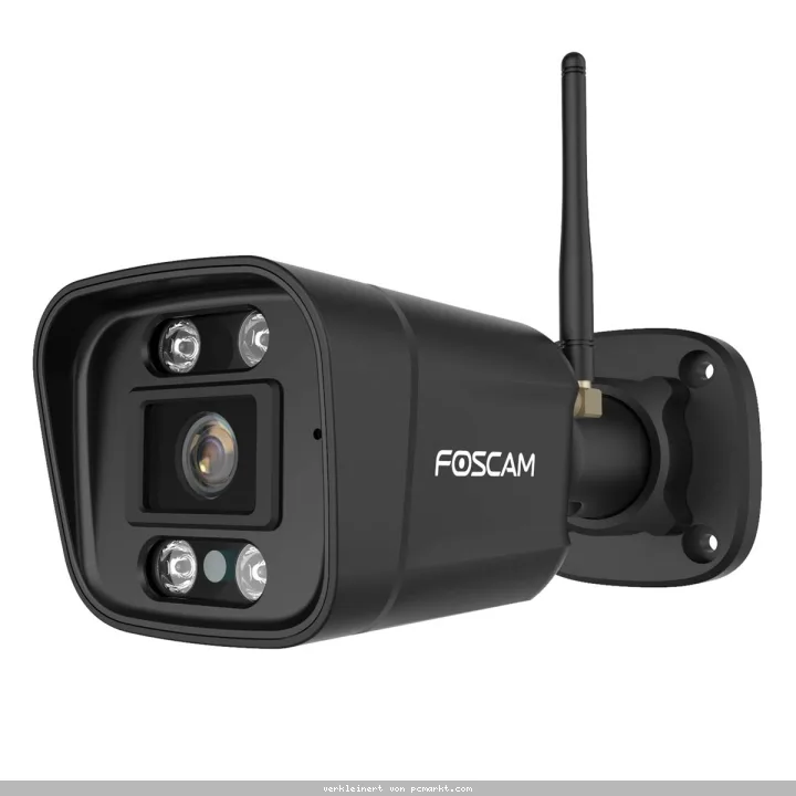 Foscam V8P WLAN Überwachungskamera Schwarz 8MP (3840x2160), Dualband-WLAN, Integrierter Scheinwerfer und Alarmsirene