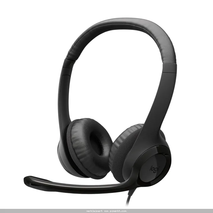 Logitech H390 Stereo-Headset, Kabelgebunden, USB-C Anschluss Klare Audioqualität für Musik, Telefonie und Besprechungen, Rotierendes, rauschunterdrück