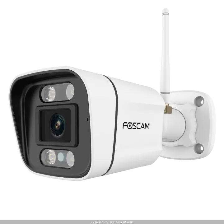 Foscam V8P WLAN Überwachungskamera Weiß 8MP (3840x2160), Dualband-WLAN, Integrierter Scheinwerfer und Alarmsirene