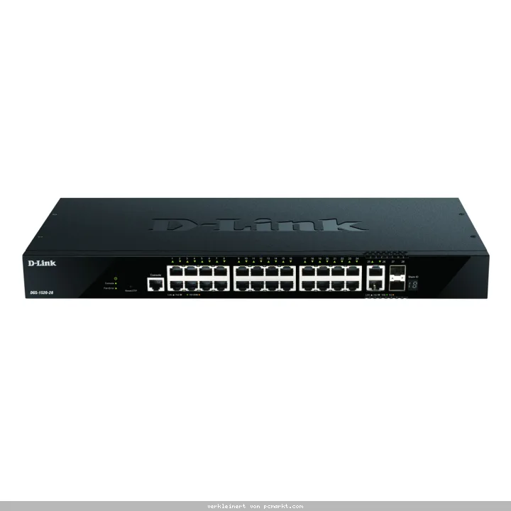 D-Link DGS-1520-28 Smart Managed Switch [24x Gigabit und 2x 10 Gbit/s Ethernet, 2x 10 Gbit/s SFP+]