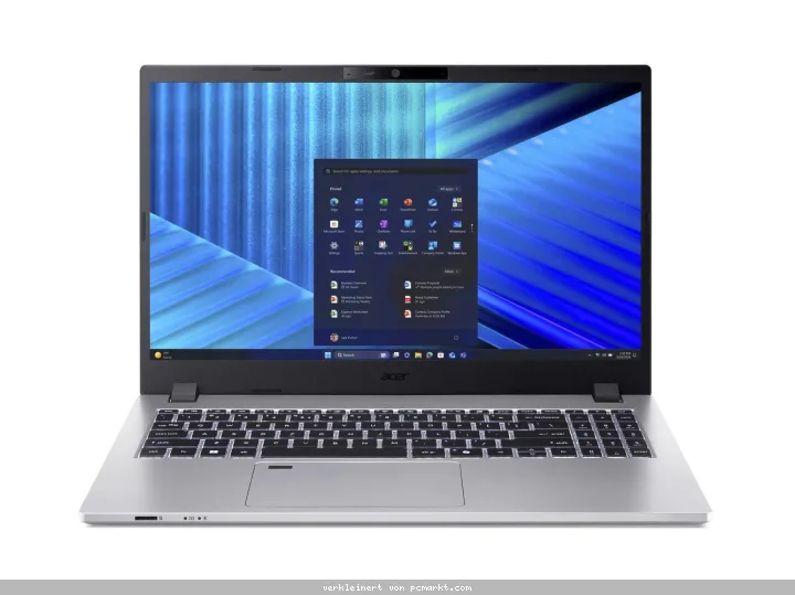 Acer TravelMate (TMP215-55-G2-TCO-74DE) 15,6" Full-HD, Intel Ultra 7-255U (12 TOPS), 32GB RAM, 1TB SSD, Windows 11 Pro